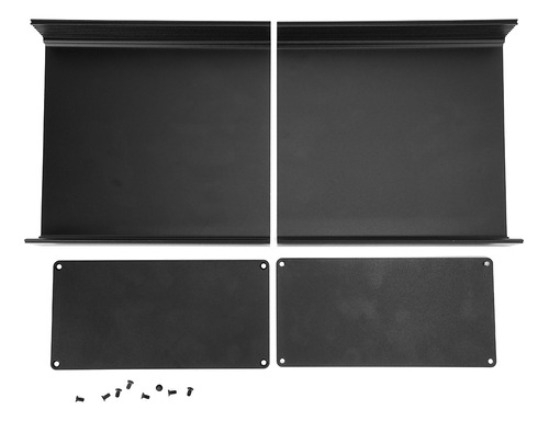 Caja De Aluminio Para Proyectos, Color Negro Mate, Para Bric