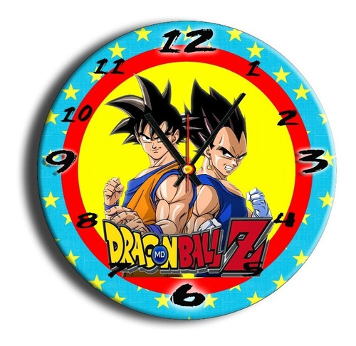 Dragon Ball Z Reloj De Pared Unico!!! 30 Cm | MercadoLibre