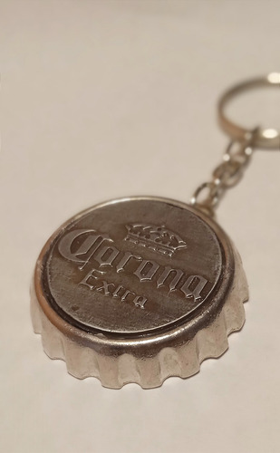 Imagen 2 de 3 de Llavero Destapador Tapa De Cerveza Metálico!