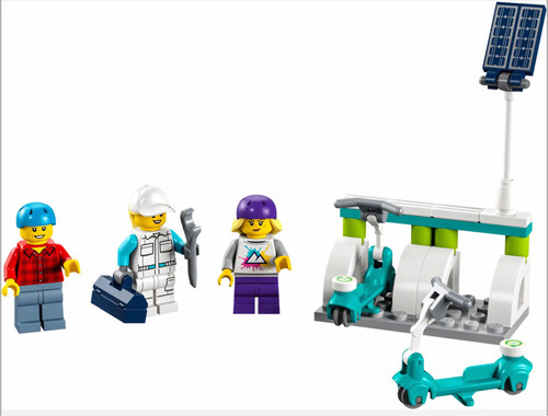 Lego City 40526 - Monopatin Electrico Y Estación De Carga Cantidad De Piezas 50