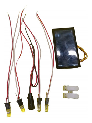 Kit Proyecto Escolar Iluminación Casa Solar Panel Led Cable