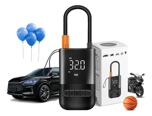 Compressor De Ar Digital Mini Portátil Recarregável Usb-c Para Pn...