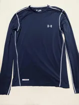 Comprar Player Manga Larga Under Armour Heatgear Fitted Azul Oscuro
