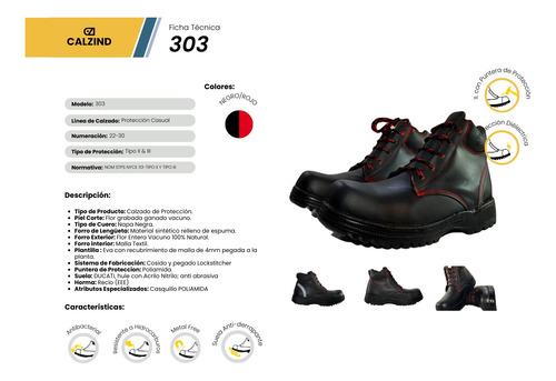 Bota De Seguridad Castas Mod.303