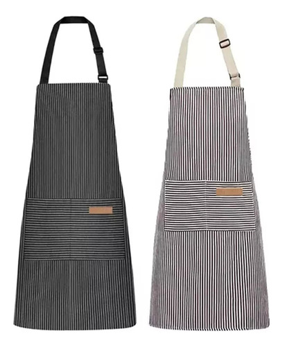 Z Delantal De 2 Piezas Sin Género Para Chef Camarero