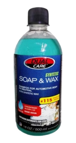 Imagen 1 de 10 de Limpiador Soap & Wax Sintética 500ml Concentrado 1:100