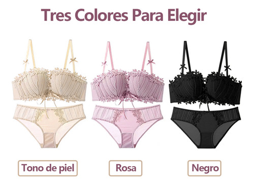 Sujetador Inalámbrico Push-up De Encaje Sexy Para Mujer