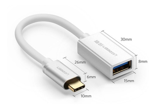 Adaptador Ugreen De Usb Tipo C Macho A Usb 3.0 Hembra