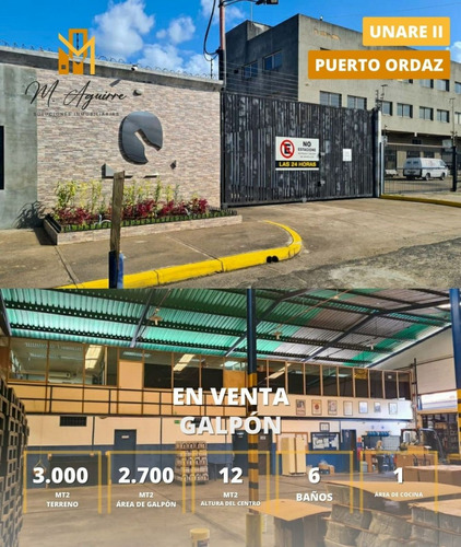 Galpon En Venta, Zona Industrial Unare Ii, Puerto Ordaz