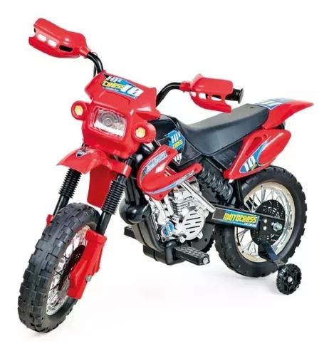 Mini Moto Elétrica Infantil Motinha Cross Crianças Velotrol