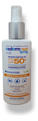 Protector Solar El Spray Fps 50+ Exderm Sun