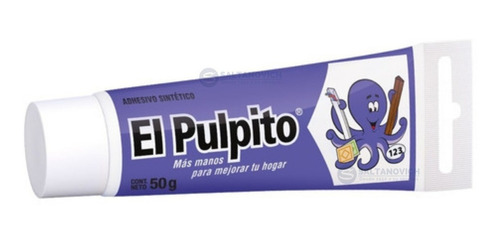 Imagen 3 de 4 de Pegamento Adhesivo Sintético El Pulpito Pomo 50grs Multiuso