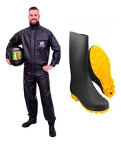 Comprar Kit Capa Chuva Motoqueiro Motoboy Impermeável + Bota Vonder