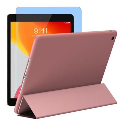 Funda Smart Cover Tpu Para iPad 9.7 (air 1/2/3/5/6)+ Vidrio 