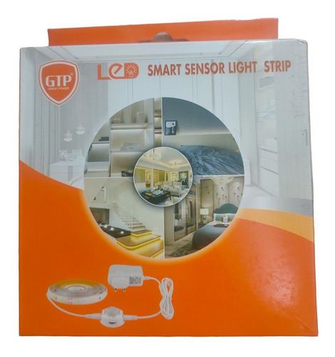 Tira 2 Metros Luz Led Sensor Con Movimiento Noche Luz Calida