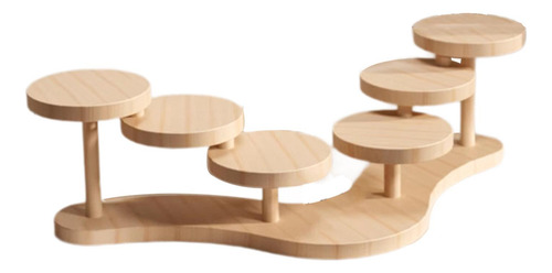 Soporte De Madera Para Cupcakes De Diseño Único Doble Cara