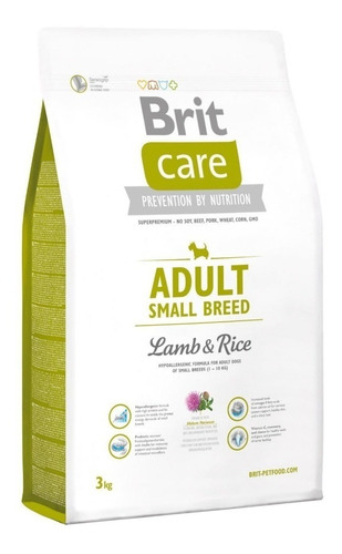 Imagen 1 de 2 de Alimento Brit Brit Care Adult para perro adulto de raza mini y pequeña sabor cordero y arroz en bolsa de 3kg