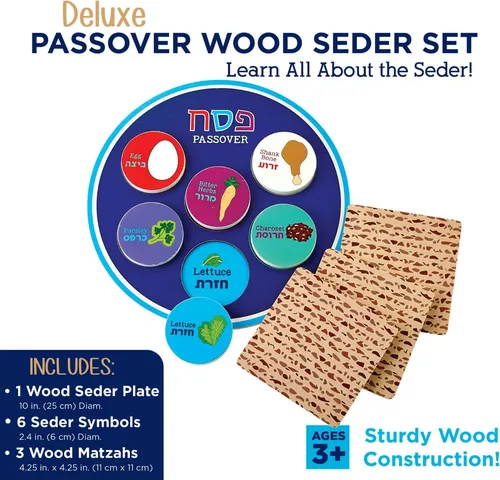 Rite Lite Deluxe Wooden Seder Plate Pascua De Pascua Para Tu
