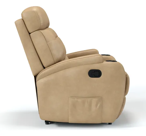 Poltrona Do Papai Reclinável Manual De Massagem Em Corino