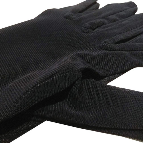 . (bk) Guantes De Fiesta De Noche Elásticos De Tul