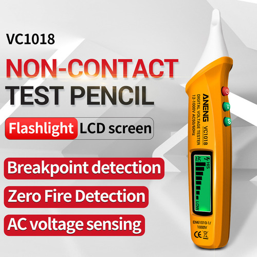 Aneng Detector De Voltaje Digital Lcd Sin Contacto Vc1018 12