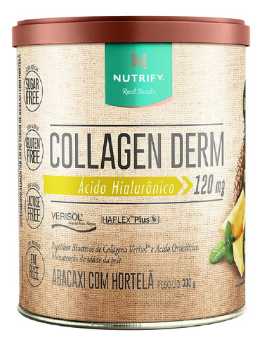 Collagen Derm Abacaxi Com Hortelã - Nutrify 330g
