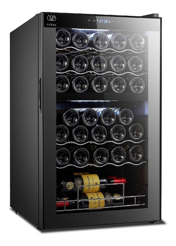 Avera Cava De Vino Electrica De Doble Zona 33 Botellas Ev33