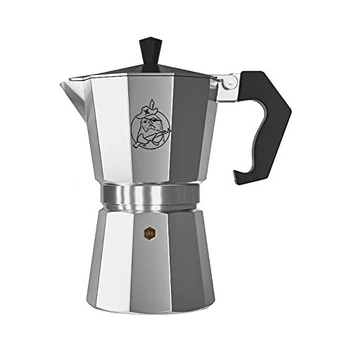 Tcoome Cafetera Espresso Clásica De Aluminio Para Un Espress