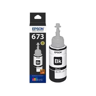 Botella De Tinta Epson T673 Para L800 Y L1800 - Negro - 70ml