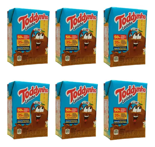 Zé Delivery - Toddynho Chocolate Levinho 200ml - Pack 6 unidades