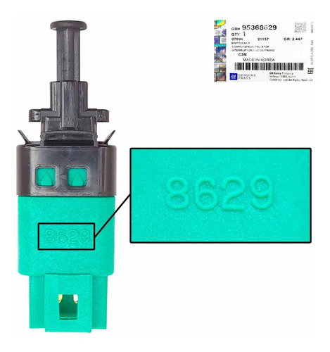 Imagen 7 de 10 de Interruptor Pedal Freno Optra 2011 2012 2013 Desing Original