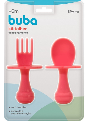 Imagem 3 de 6 de Talher De Treinamento Bebê Introdução Alimentar Papinha Buba