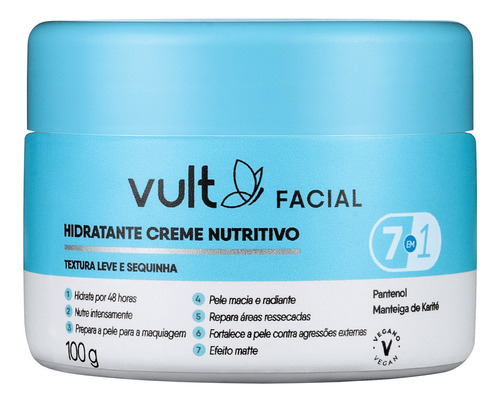 Hidratante Facial Vult Creme Nutritivo 100g