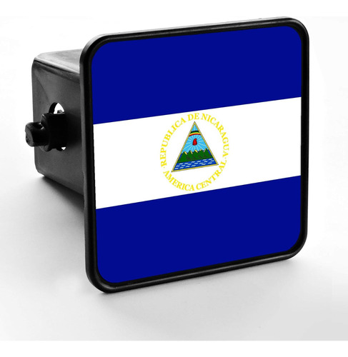 Durable Trailer Hitch Cover - Flag Of Nicaragua (nicaraguan)