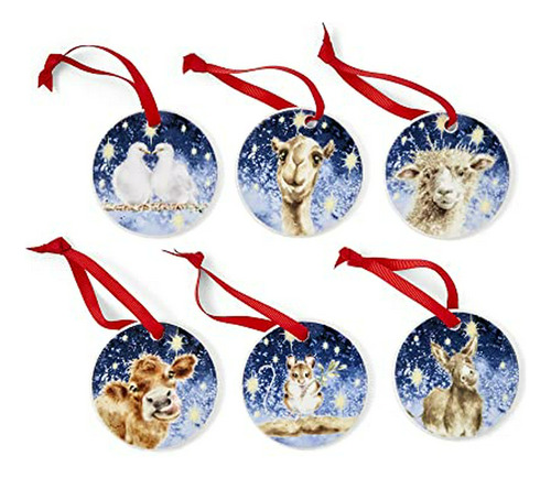 Set Decorativo De Árbol De Navidad Wrendale Designs (6 Uds)