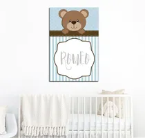 Comprar Cuadro 30x45cm Bebe Infantil Recien Nacido Con Su Nombre