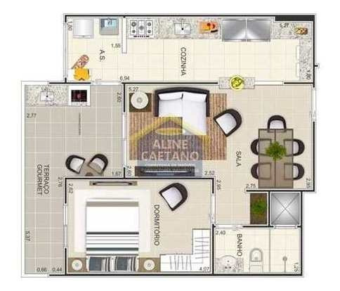 Maravilhoso 2 Dorm, Tupi, R$ 450 Mil - Vesa05347