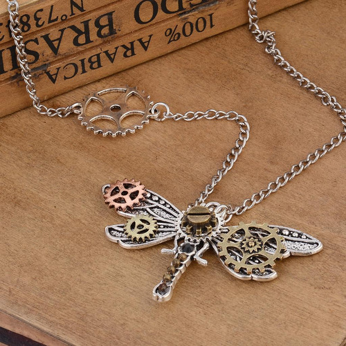 Collar Colgante En Forma De Pluma Los 7x4.5cm