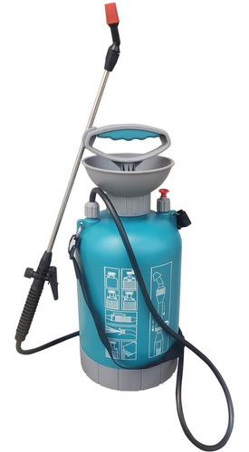 Imagen 9 de 10 de Pulverizador 5 L Manual Fumigador Rociador Valvula Y Correa