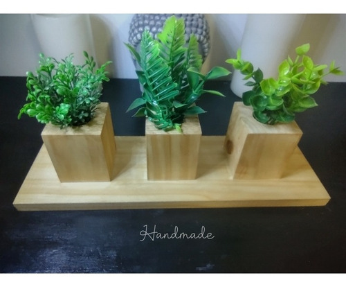 Plantitas Artificiales Centro De Mesa En Bandejita Diseño