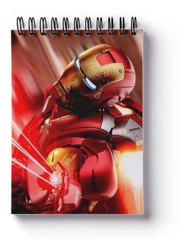 Sketchbook/caderno Para Desenhar  Iron Mam - Homem De Ferro