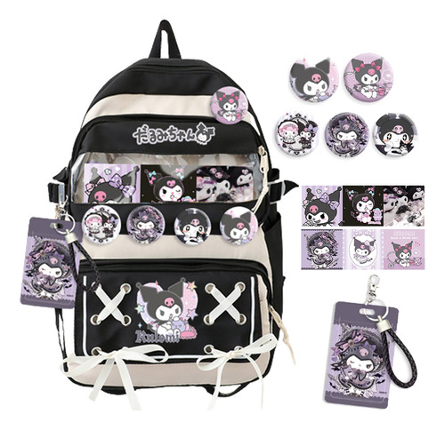 Mochila Sanrio Kuromi Mochila Escolar Para Mujer