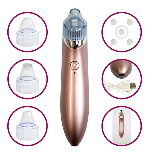 Aparelho Removedor De Cravos E Espinhas Peeling Recarregável