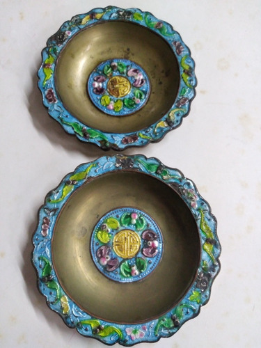 Par De Ceniceros Cloisonne 