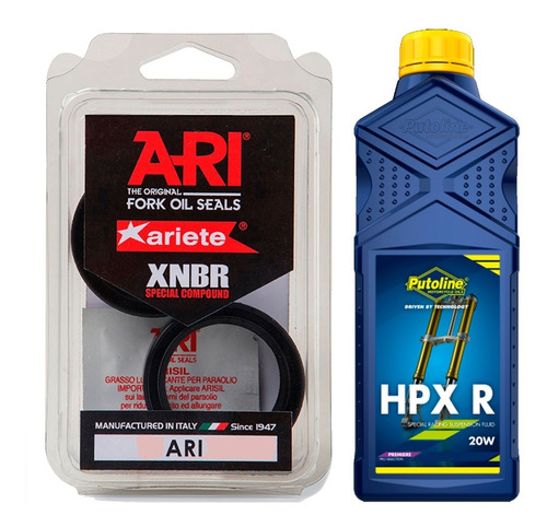 Kit Retenes Suspensión Harley Xl 1200 Ariete + Aceite Ryd