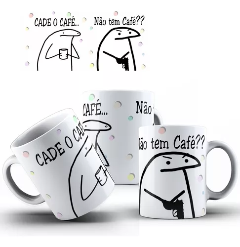 Caneca Não tem café ?! - Flork meme