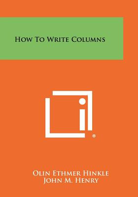 Libro How To Write Columns - Hinkle, Olin Ethmer