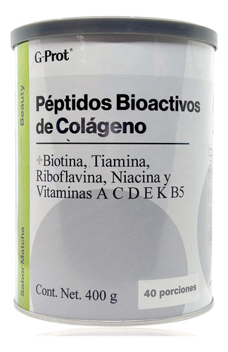 Péptidos De Colágeno Biotina 400 G Matcha G-prot