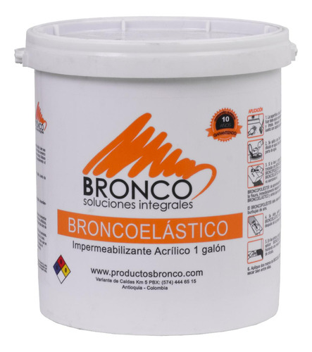 Impermeabilizante Acrilico Broncoelastico Galon Gris (4be430