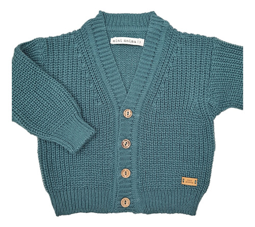 Cardigan Perle Mini Anima Tejido Invierno Abrigo Bebe Jade